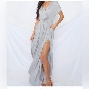 Ooh La Luxe Mustard Seed Maxi Dress Size Small NWT